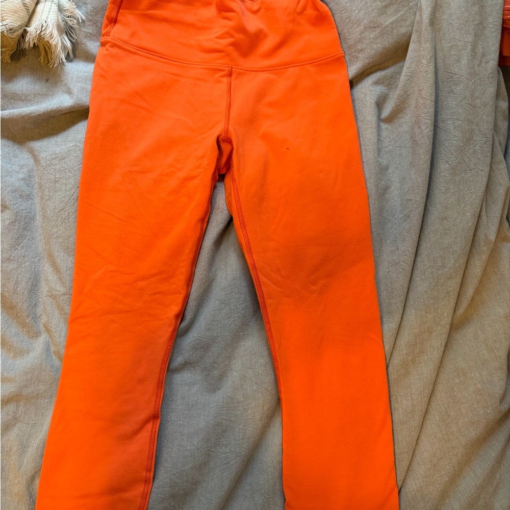 Fabletics High-Waist Leggings in Bright Orange
